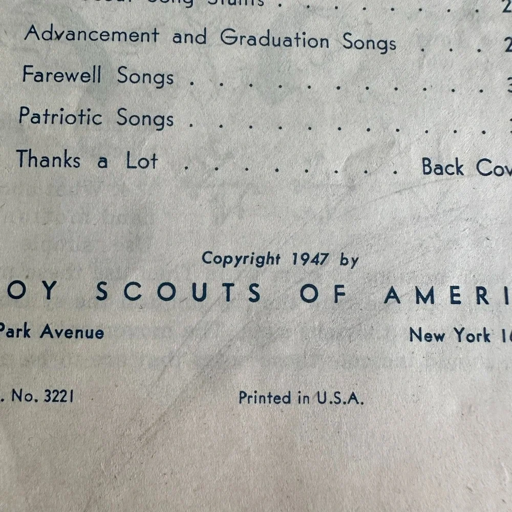 Scouting America vintage 1947